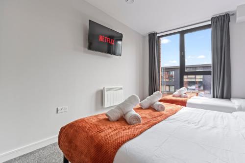 Tropical Suite - 2 Bed 2 Bath City Centre Netflix Games - Exclusive Weekly and Monthly DEALS - Raozee Homes, Birmingham (fotografie 8)