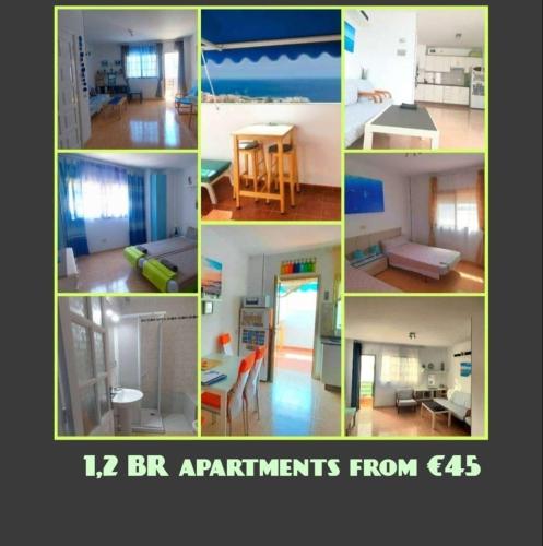 5 minutes close by Playa del Inglés-1&2BR aptm with view & private terrace for 2 persons - Montaña La Data
