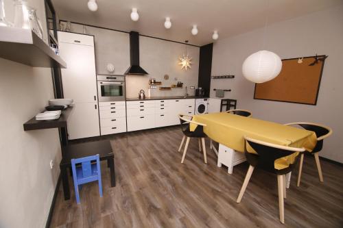 Kitchen, Large 120m apartment with garden and cat near ZOO in Praha-Troja