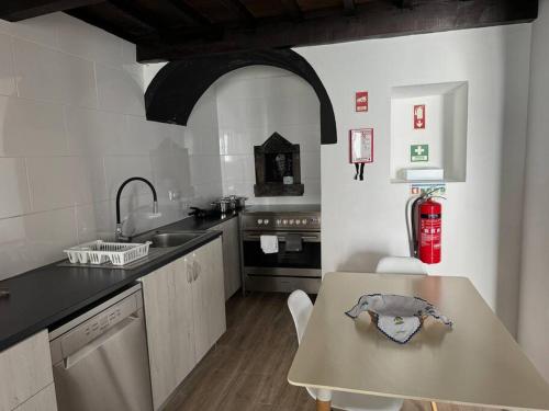 ห้องครัว, Casa Vinha D'Areia in วิลา ฟรานกา โด เคมโป