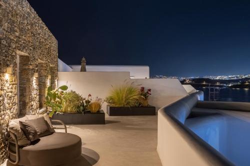 Erkély/terasz, Aeonic Suites and Spa in Agio Ioannis