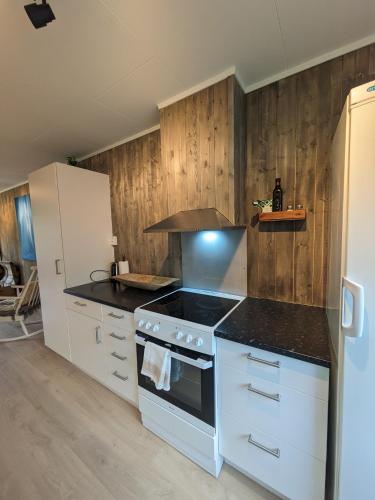 Køkken, Lyngen accommodation and sauna in Lyngseidet