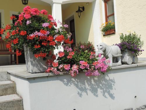 陽台/露台, 菲林瓦爾多塞富森公寓 (Ferienwohnung Waldoase am Fuchsenstein) in 施皮格勞