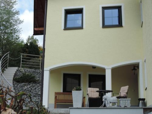 陽台/露台, 菲林瓦爾多塞富森公寓 (Ferienwohnung Waldoase am Fuchsenstein) in 施皮格勞