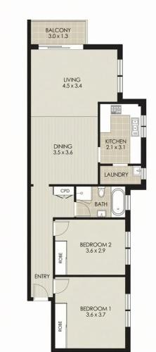 Urban Serenity 2BR with Balcony & Parking - image 2