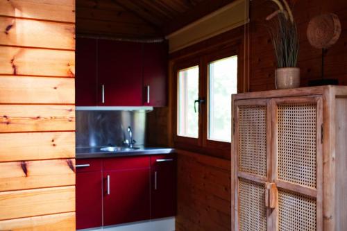Sfeervol houten huisje met omheinde tuin op de Veluwe in Epe