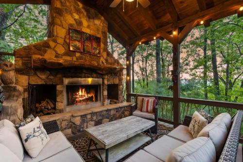 Views for Miles Outdoor Fireplace~ Shuffleboard in Mineral Bluff, USA