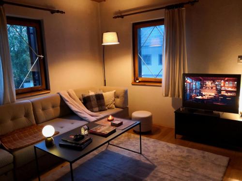 Koplietošanas atpūtas telpa ar TV, Ski Cottage in Komarna Vas
