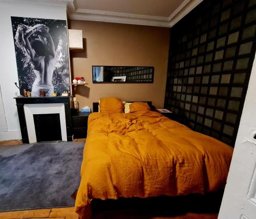 grande chambre dans appartement cosi chambre d'hôte Paris 20 Ménilmontant