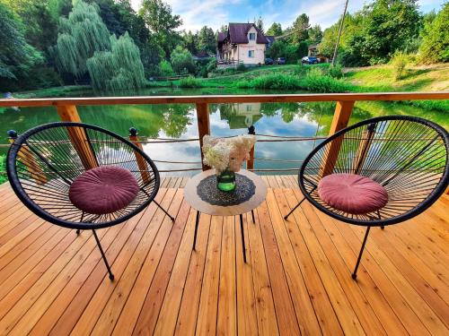 Roztoczański Domek nad Stawem z jacuzzi