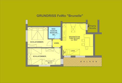 Apartment Brunelle with Balcony (4 adults) 