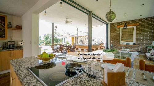 ห้องครัว, Luxury House Malinalco in ซาน กุยเยร์โม