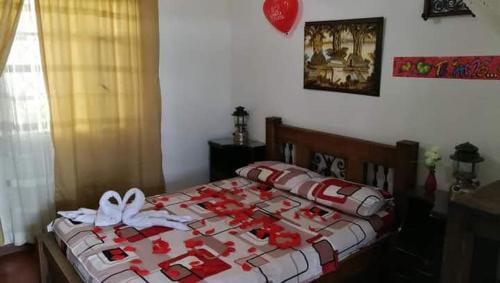 1 double bed