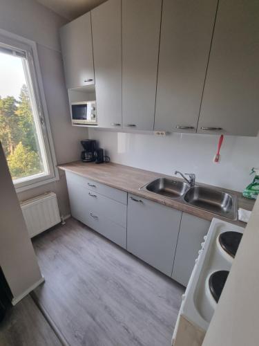 Ylimmän kerroksen yksiö lähellä matkakeskusta (Ylimman kerroksen yksio lahella matkakeskusta) in 라핀란타