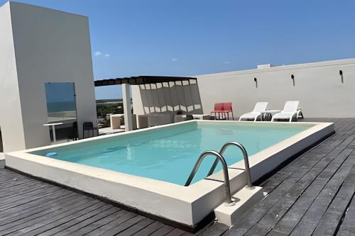 Condo Chicxulub a una cuadra del Mar in Chicxuclub Puerto Yucatan
