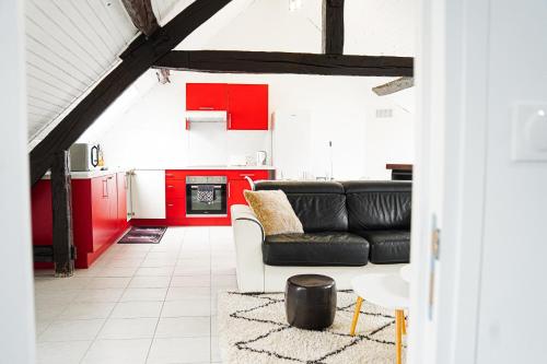 virtuve, Chalet Lutétia, SPA & confort (Chalet Lutetia, SPA & confort) in Cormeilles-en-Parisis