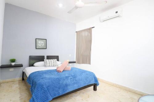 Rest in a Double Bed, Perfect for Couples in Playa del Carmen, Mexico