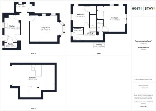 Stāva plāns, Host & Stay - The Beeches in Hayton