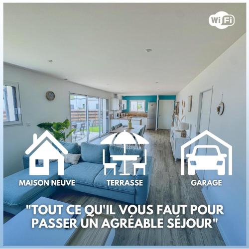 L'Évasion Colorée - Maison Vive et Moderne gîte à louer Mouilleron-le-Captif
