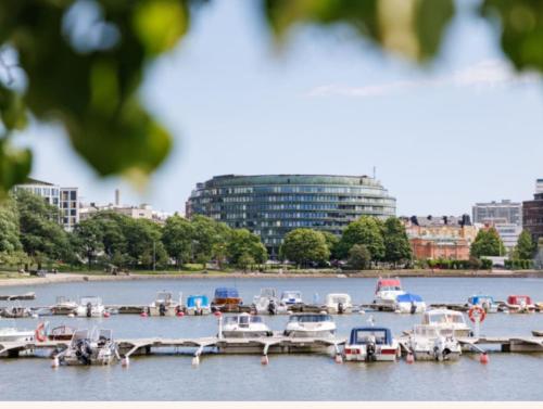 Kilátás, HAKANIEMI luxury apartment Helsinki center, 24h check in in Hakaniemi