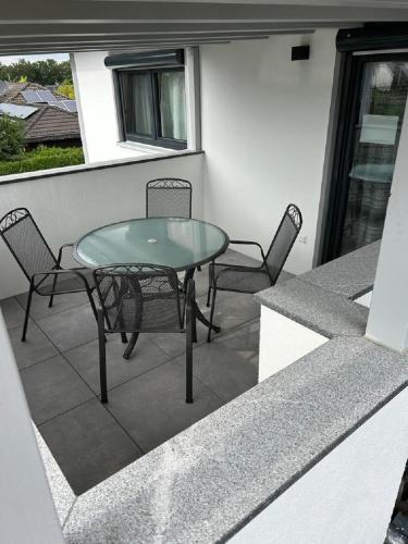 陽台/露台, Ferienwohnung Bibertal in 萊法伊姆