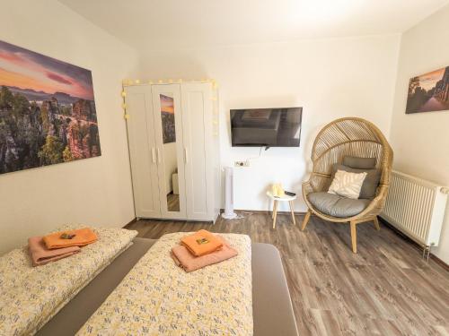 Urlaubsmagie - Ferienwohnung Butterblume - mit Balkon - B6, Sebnitz (foto 9)