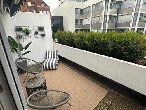 ระเบียง/ชานเรือน, URBAN Studio Apartment mit Designerbad Sehr zentrale Lage 5 Minuten zu Fuß in die Innenstadt in โอลเดนแบร์ก