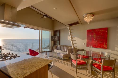 1 BR Stunning View 1200 SF Loft Penthouse with 2 Bathrooms in Puerto Vallarta, Mexico
