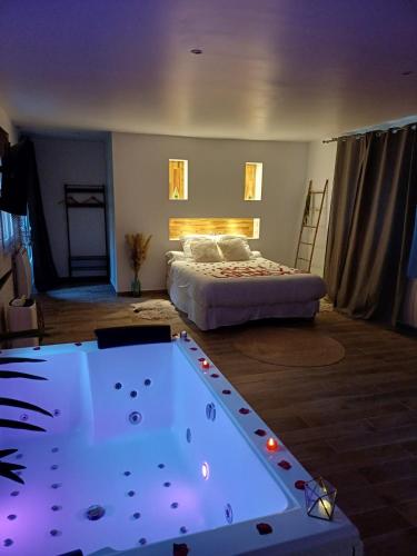 Evasion Romantique suite de luxe jacuzzi jardin privé proche Paris (Evasion Romantique suite de luxe jacuzzi jardin prive proche Paris) in Saint-Prix (Ile-de-France)