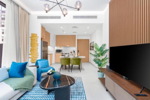 Elegant 1BR Apart with Beach Access in Dubai Creek, Dubái (foto 9)