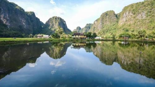 본토 렘팡안 Rammang Rammang Ecolodge and Cafe 호텔 전망