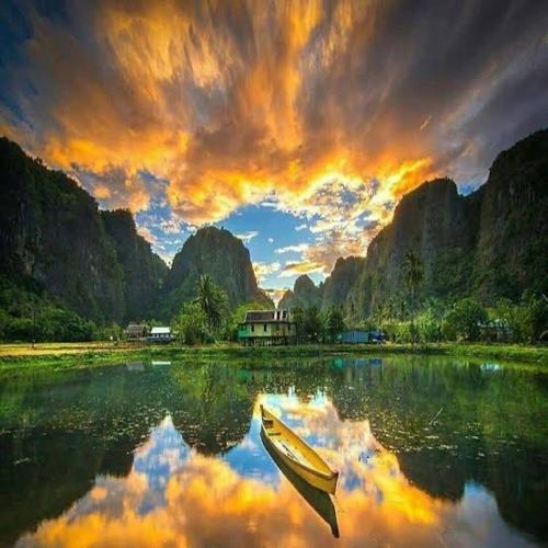 본토 렘팡안 Rammang Rammang Ecolodge and Cafe 호텔 레스토랑