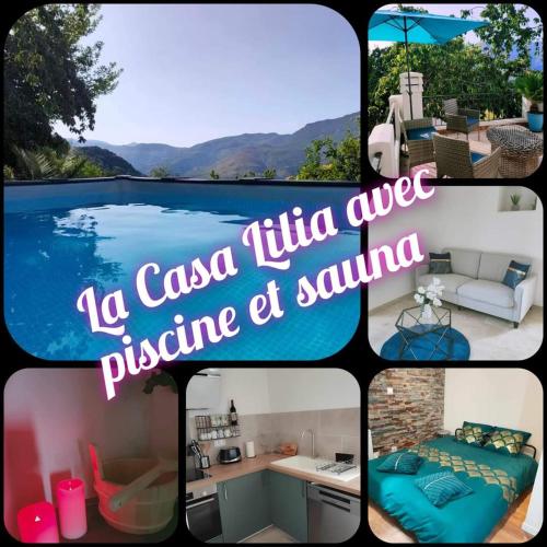 Maison Corse avec piscine et sauna - La Casa Lilia gîte à louer Campile