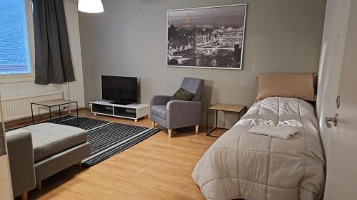 Közös társalgó / TV, Uitontie Apartment in Kajaani