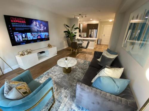 Lux One Bedroom Condo with Garden View, Los Angeles (fotografie 4)