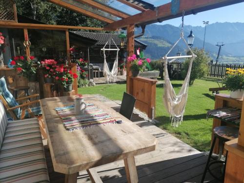 tuin, Ferienhaus Scheiber in Madreit