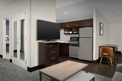 Kitchen, Homewood Suites by Hilton Dallas Downtown near Dallas Cattle Drive Sculptures