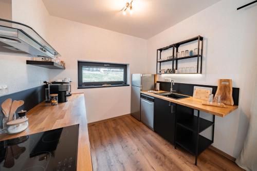 Κουζίνα, Rodinné apartmány LEVÝPRAVÝ ve Frymburku (Rodinne apartmany LEVYPRAVY ve Frymburku) in Frymburk