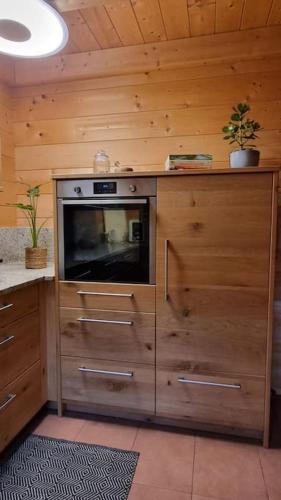 Konyha, Ökologisches Hideaway mit Sauna und großem Garten (Okologisches Hideaway mit Sauna und großem Garten) in Sesslach
