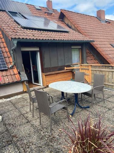 Erkély/terasz, Holiday apartment Landliebe in Hausen