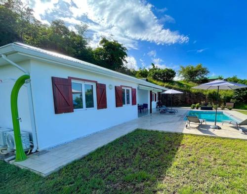 Balkons/terase, Magnifique villa 6 à 8 pers avec piscine - vue mer (Magnifique villa 6 a 8 pers avec piscine - vue mer) in Vieux-Habitants