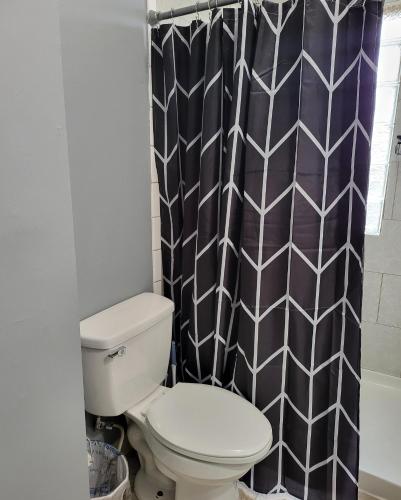 Guest room with two double beds in Seagrave, USA