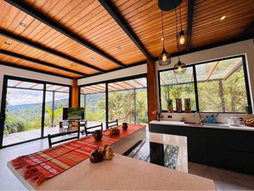 キッチン, Ama la Vida, Bed and Breakfast in チョロデレ