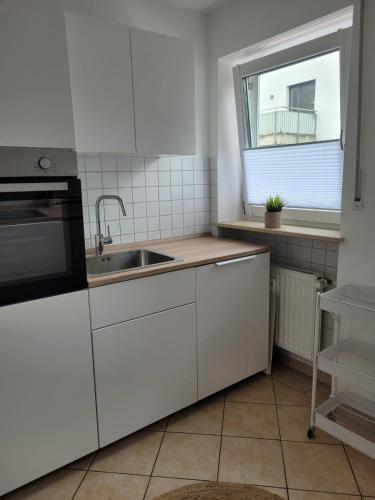 廚房, Ferienwohnung am Stadtpark in 艾丁