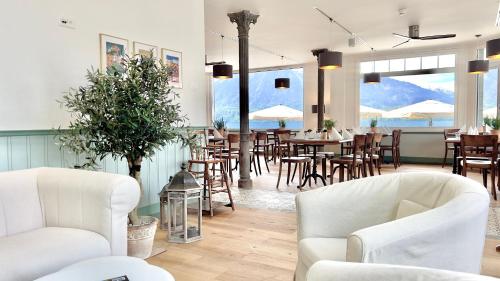 餐厅, Boutique Hotel Niesenblick - direkt am Thunersee gelegen mit SELF CHECK IN & digitaler Rezeption in 图恩