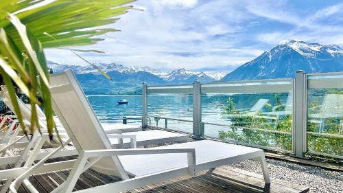景观, Boutique Hotel Niesenblick - direkt am Thunersee gelegen mit SELF CHECK IN & digitaler Rezeption in 图恩