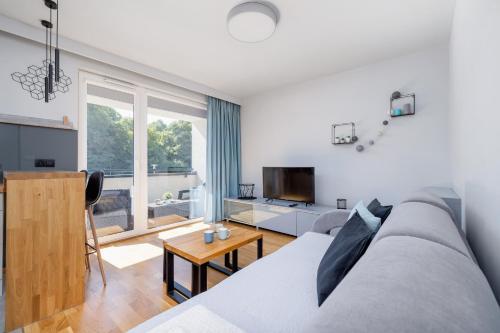 Sala de estar / sala de TV, Apartament Blisko Parku Śląskiego w Katowicach z Parkingiem by Noclegi Renters (Apartament Blisko Parku Slaskiego w Katowicach z Parkingiem by Noclegi Renters) in Welnowiec