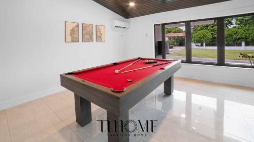 Finca Billiards Pool Football Field BBQ Family in Hammocks, USA