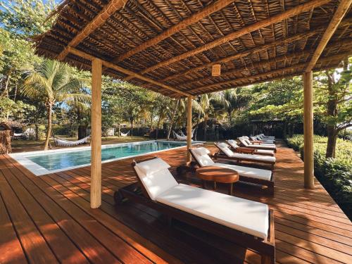 Swimming pool, Pousada da Amendoeira in Pessoa