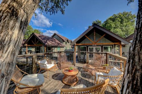 A szálláshely kívülről, Treetop River Cabins on the Guadalupe River in Center Point (TX)
